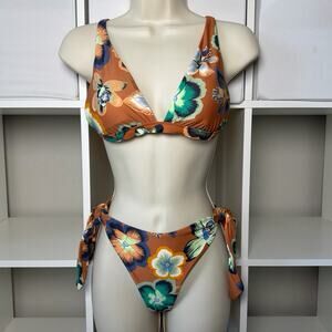 Aerie Cheekiest Floral Bikini Set